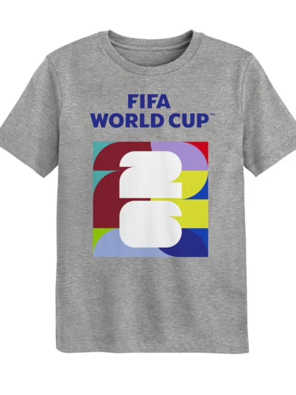 NWT FIFA World Cup 2026 Gray Graphic T-Shirt CAN MEX USA Men Size Small